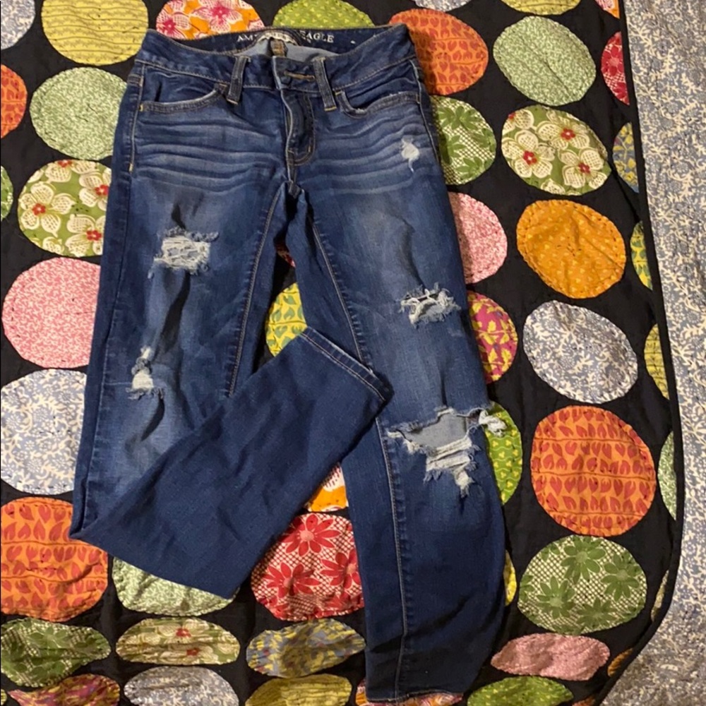 A&E ripped skinny jeans